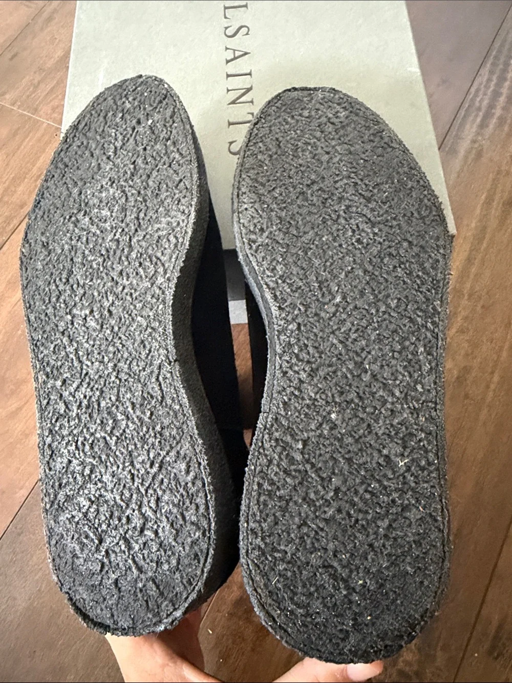 AllSaints Black Suede Chelsea Boots